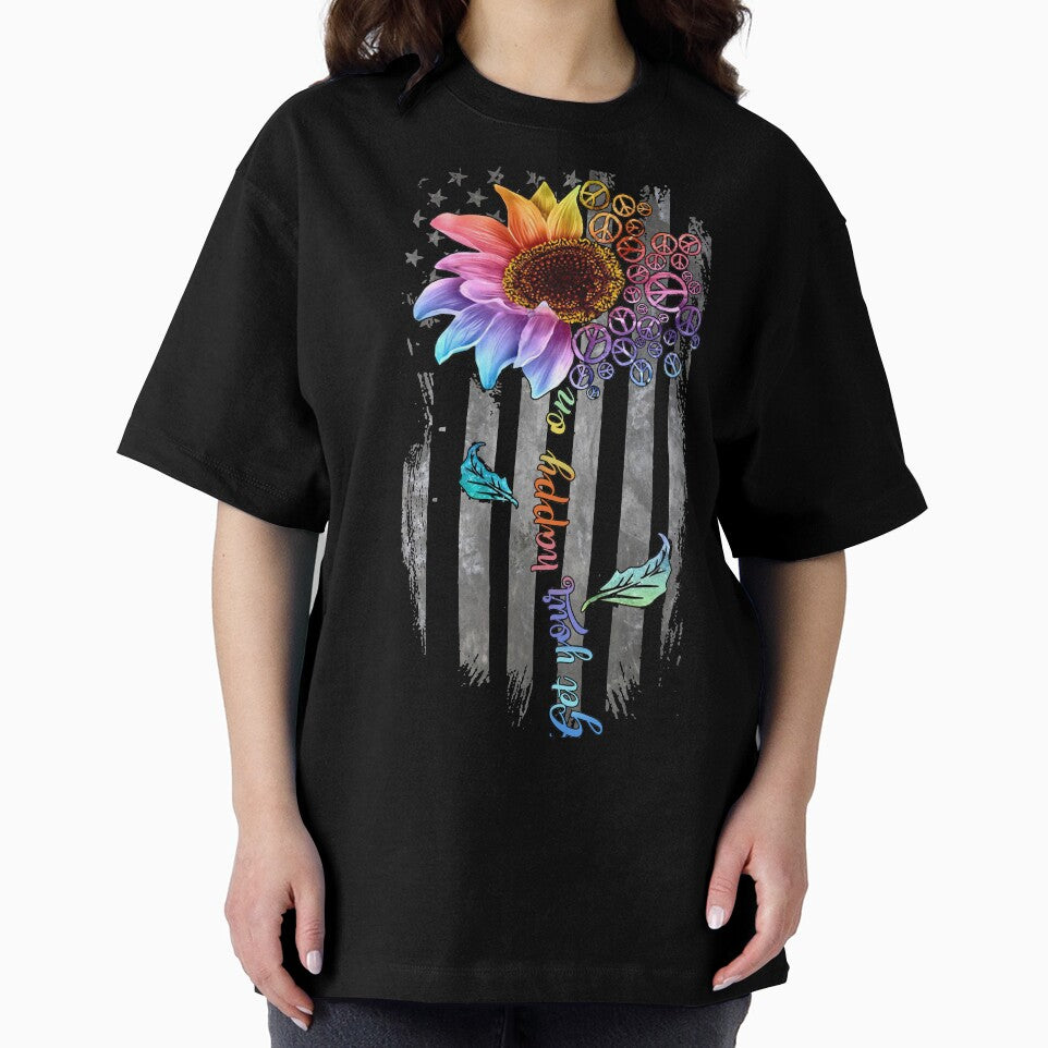 Hippie Flag by speakupandshine T-Shirts, Hoodie, Sweatshirt | BlankRebels.com (Image 2)