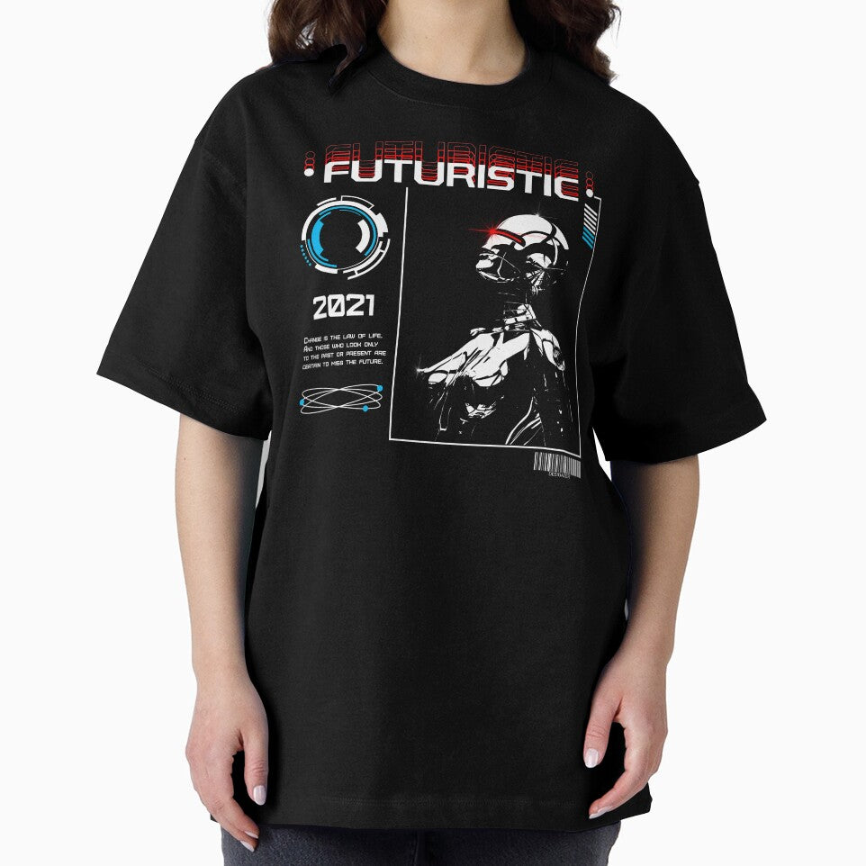 Futuristic Design Future Streetwear Style Women S Robot by Vasyl  Chernovol T-Shirts, Hoodie, Sweatshirt (Image 2)