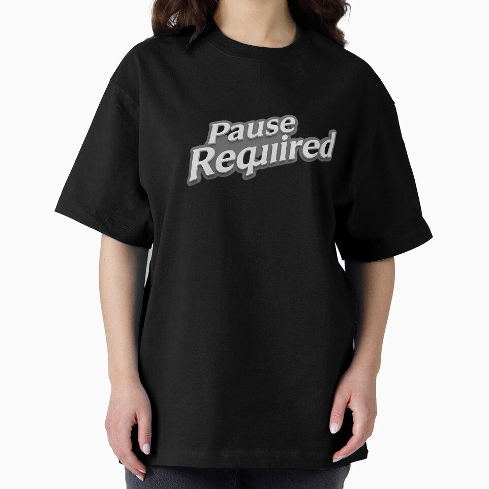 Pause Required – Modern Minimal Statement Design by PixelVibe782 T-Shirts, Hoodie, Sweatshirt | BlankRebels.com (Image 2)