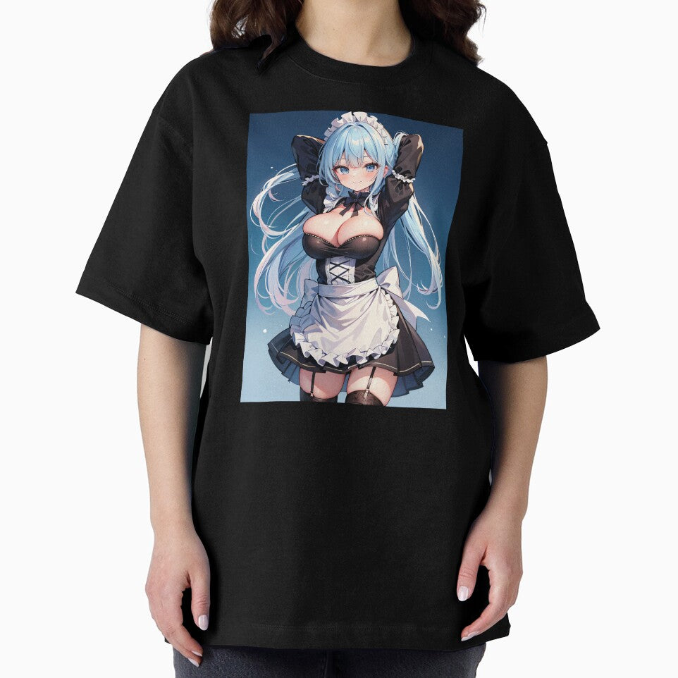 Blue Hair Tidy Maid Anime by EnchantedAnime T-Shirts, Hoodie, Sweatshirt | BlankRebels.com (Image 2)