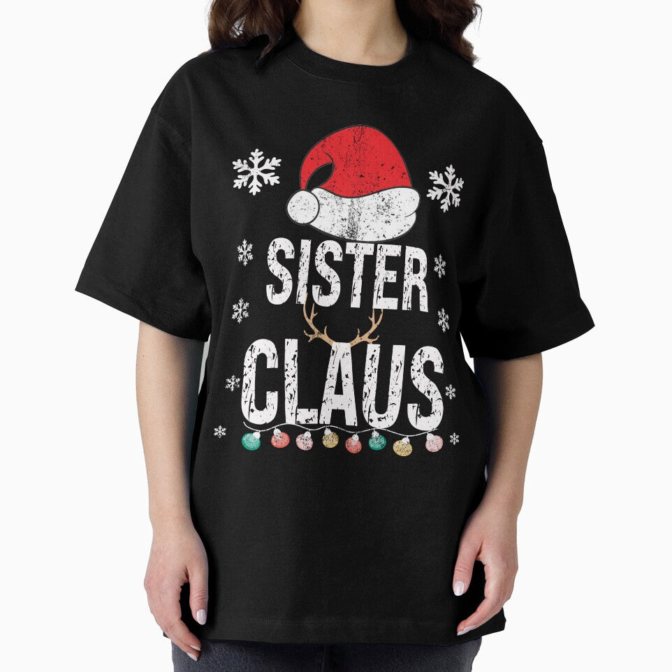 Sister Claus Family Matching Xmas Light Funny Christmas Pajama by ZANNIX T-Shirts, Hoodie, Sweatshirt (Image 2)