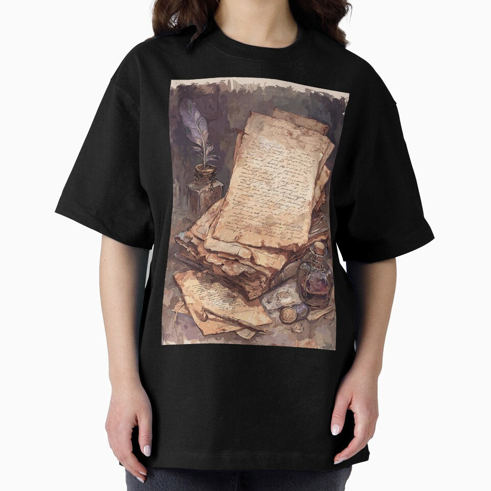 Antique Correspondence Vintage Manuscripts Light Academia by bapupa T-Shirts, Hoodie, Sweatshirt | BlankRebels.com (Image 2)