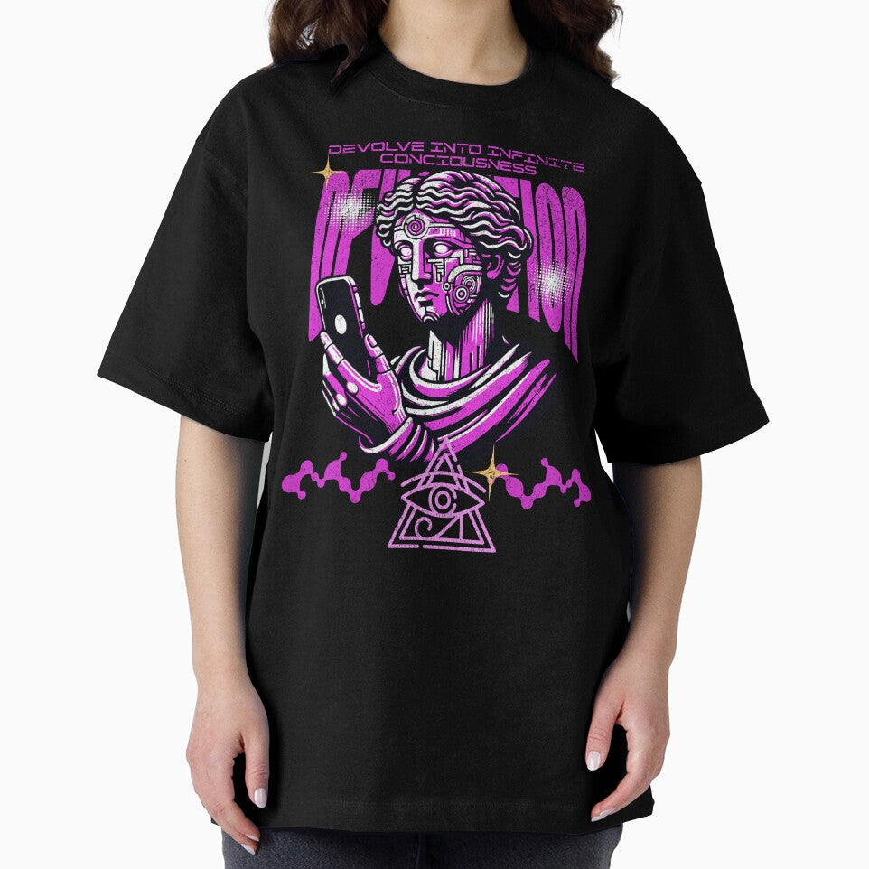 Y2K Futuristic Statue / Futuristic Print by Thehatinthecat T-Shirts, Hoodie, Sweatshirt | BlankRebels.com (Image 2)