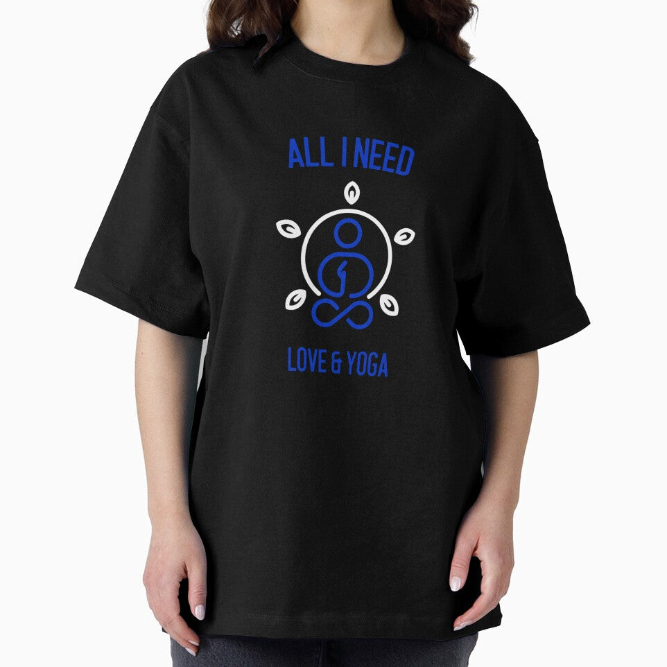Yoga and Love All I Need Meditation Merch by Zuuag