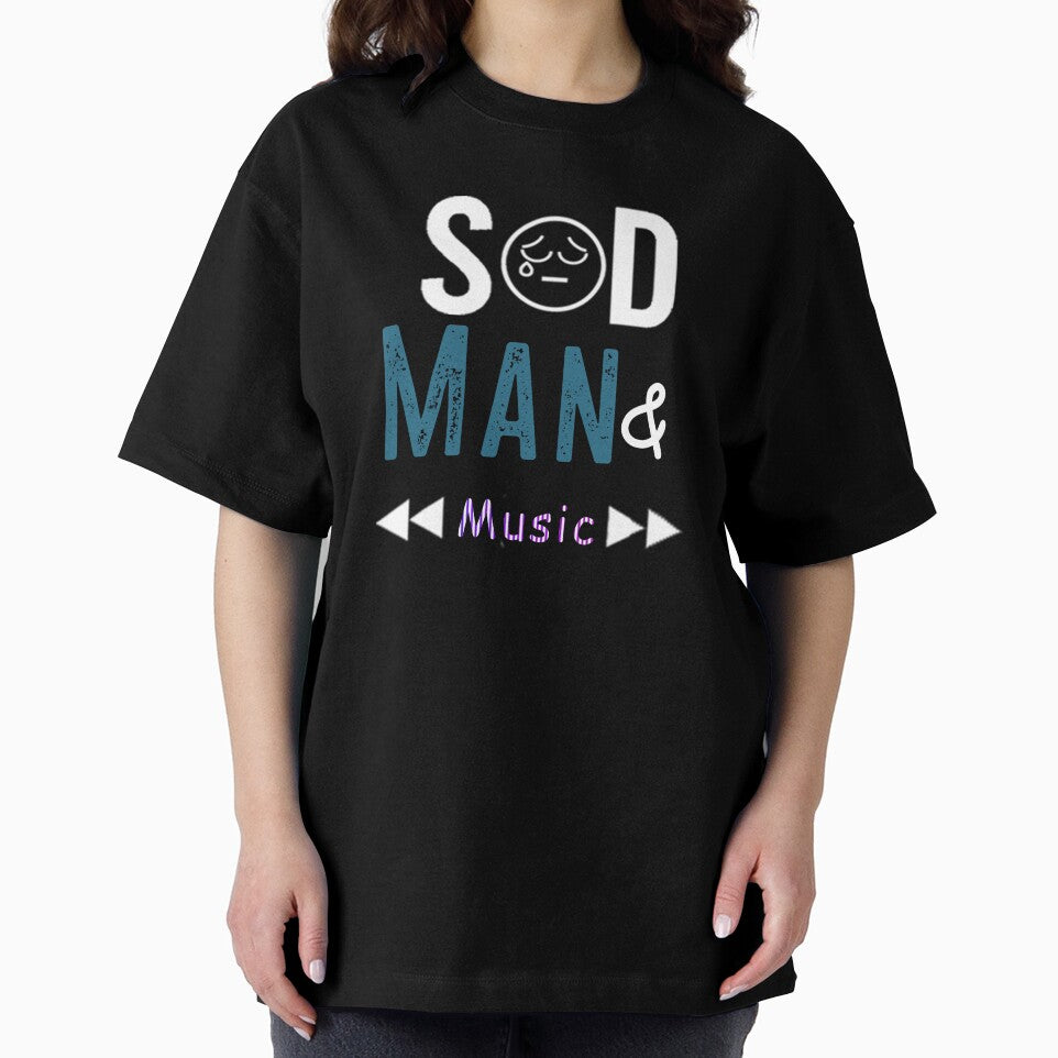 Sad Man And Music-Black and white, Quote by BestDes T-Shirts, Hoodie, Sweatshirt | BlankRebels.com (Image 2)