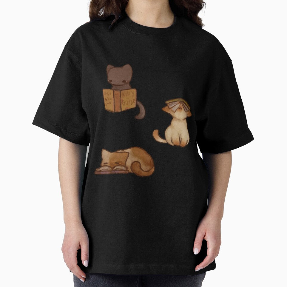 Reading cats by MasenRin T-Shirts, Hoodie, Sweatshirt | BlankRebels.com (Image 2)