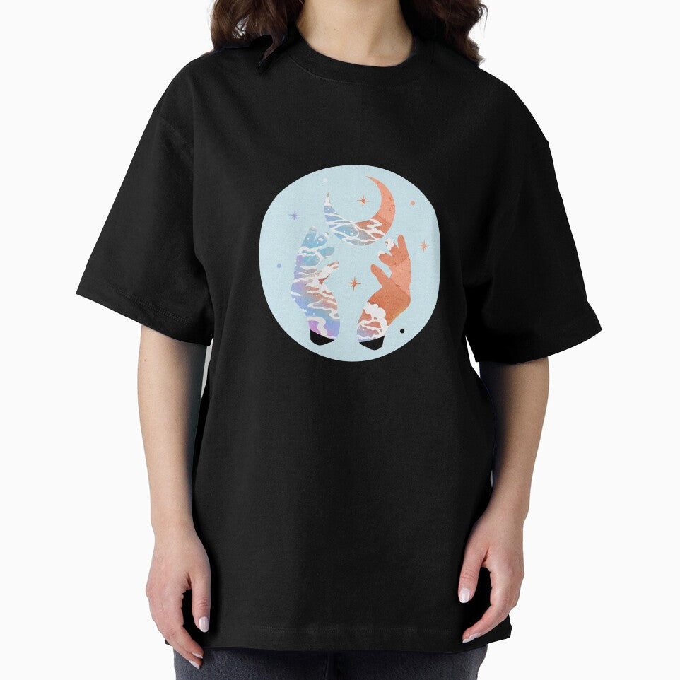 Cosmic Hands on the Blue Beachy Ocean by LadyZodiac T-Shirts, Hoodie, Sweatshirt | BlankRebels.com (Image 2)