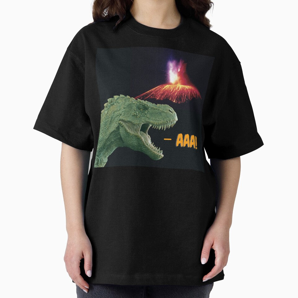 Funny Dinosaur Screaming And Volcano by H3designs T-Shirts, Hoodie, Sweatshirt | BlankRebels.com (Image 2)