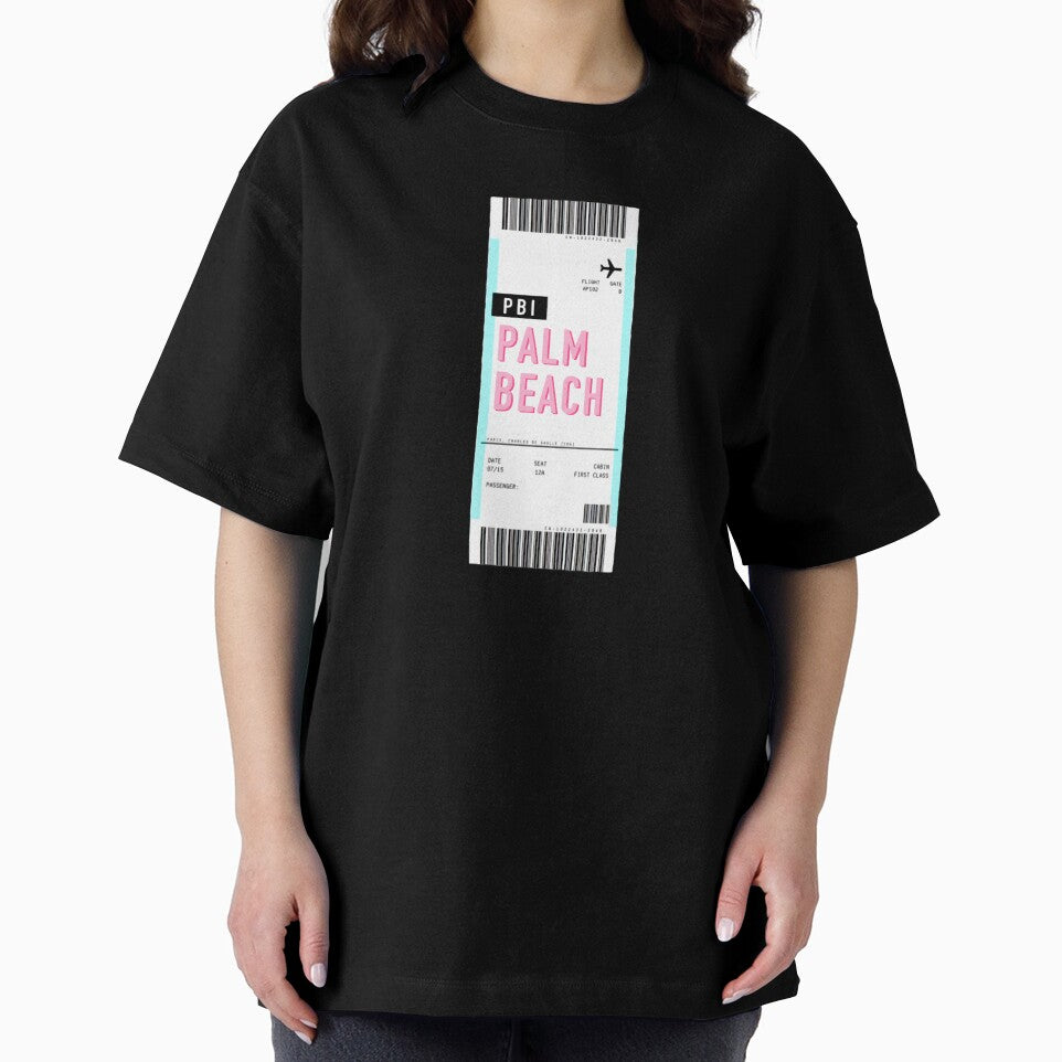 Palm Beach Boarding Pass Plane Ticket by MasenRin T-Shirts, Hoodie, Sweatshirt | BlankRebels.com (Image 2)