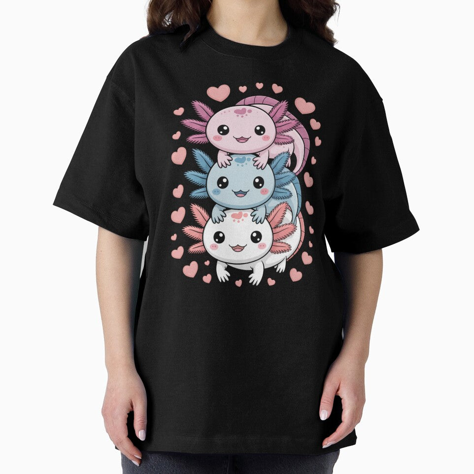 Axolotl Pile Cute Axolotl Lover by Gogetgiggles T-Shirts, Hoodie, Sweatshirt | BlankRebels.com (Image 2)