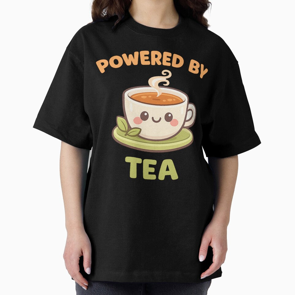 Powered By Tea Cute Kawaii Cup Design by ImagenFusionP T-Shirts, Hoodie, Sweatshirt | BlankRebels.com (Image 2)
