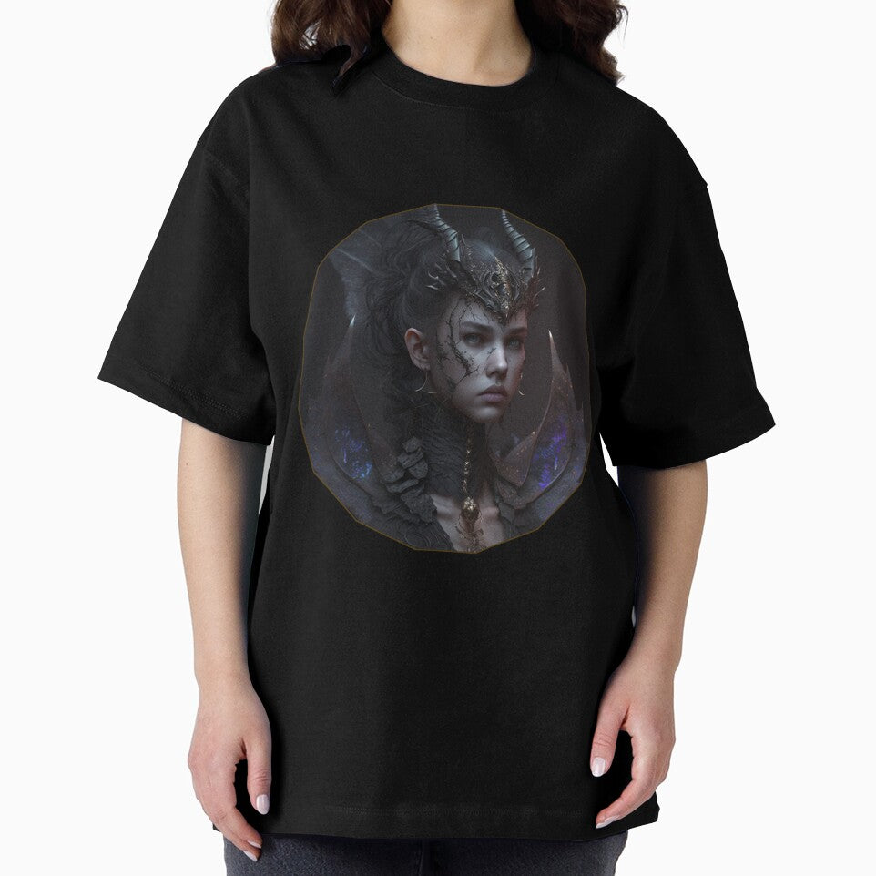 Beautiful woman in a black dragon motif. by HarriPaloma T-Shirts, Hoodie, Sweatshirt | BlankRebels.com (Image 2)