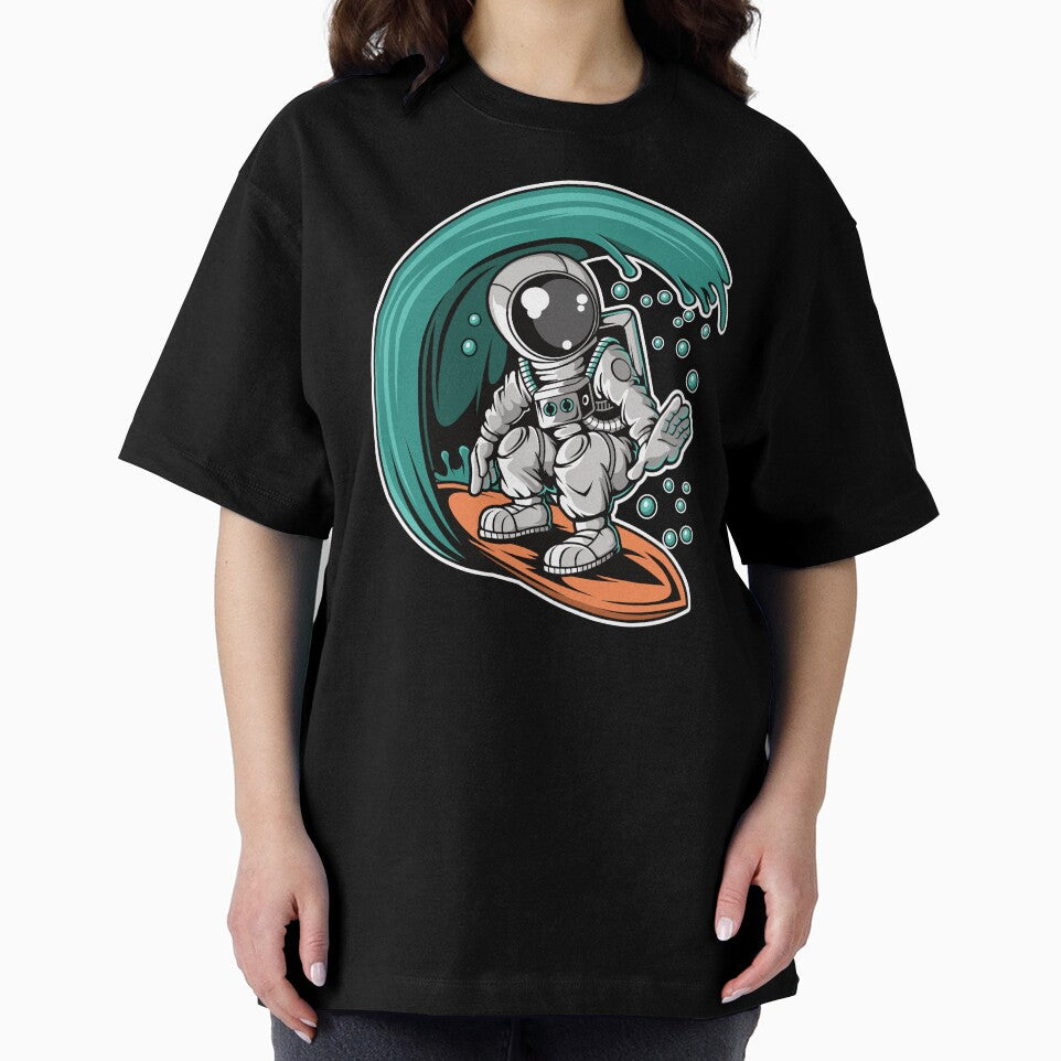 Astronaut Surfing - Funny Outer Space Lovers by Desteroids T-Shirts, Hoodie, Sweatshirt | BlankRebels.com (Image 2)