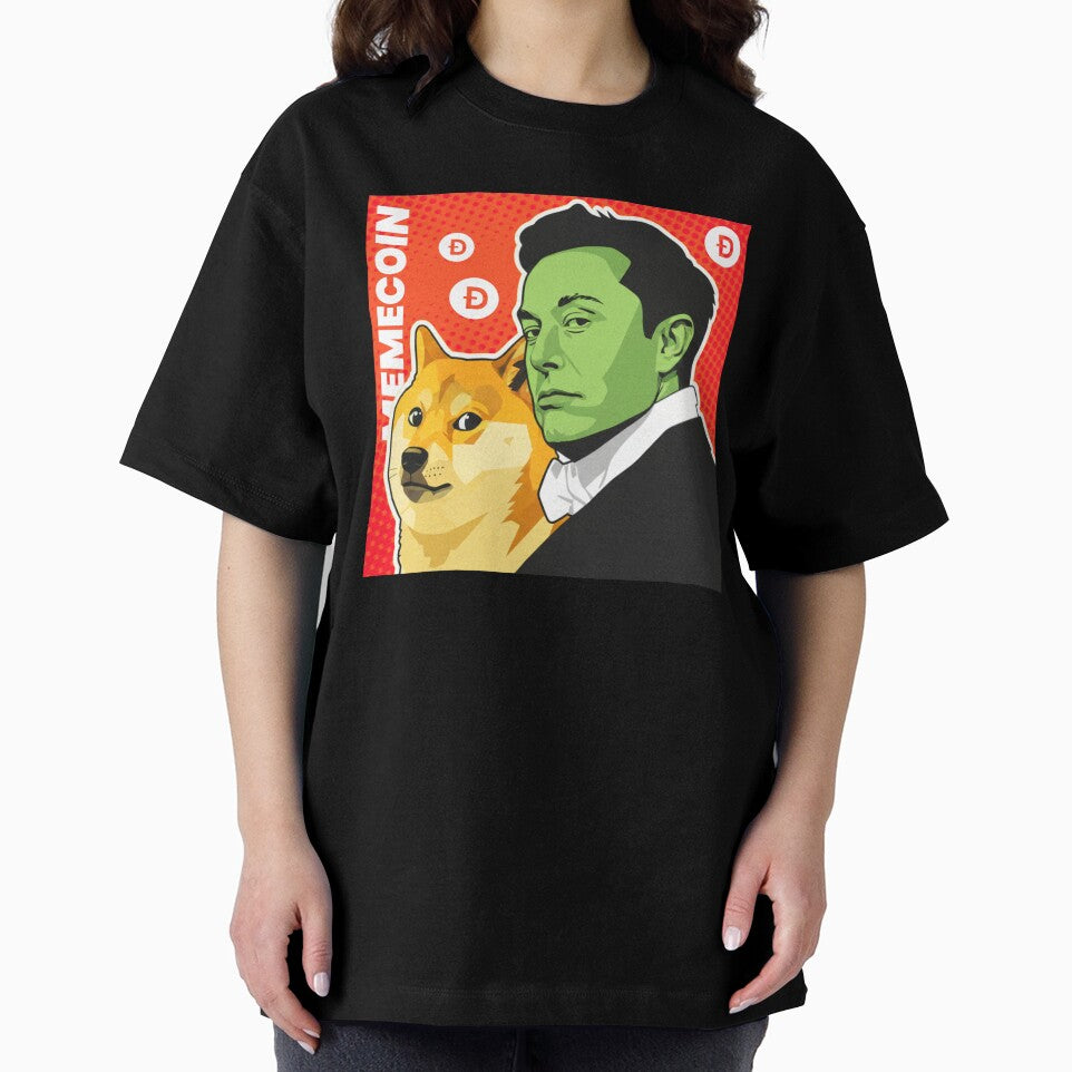 Elon Musk Dogecoin Meme King Pop Art | MEMECOIN (Doge Army HODL - To The Moon Solana Meme Art) by... (Image 2)