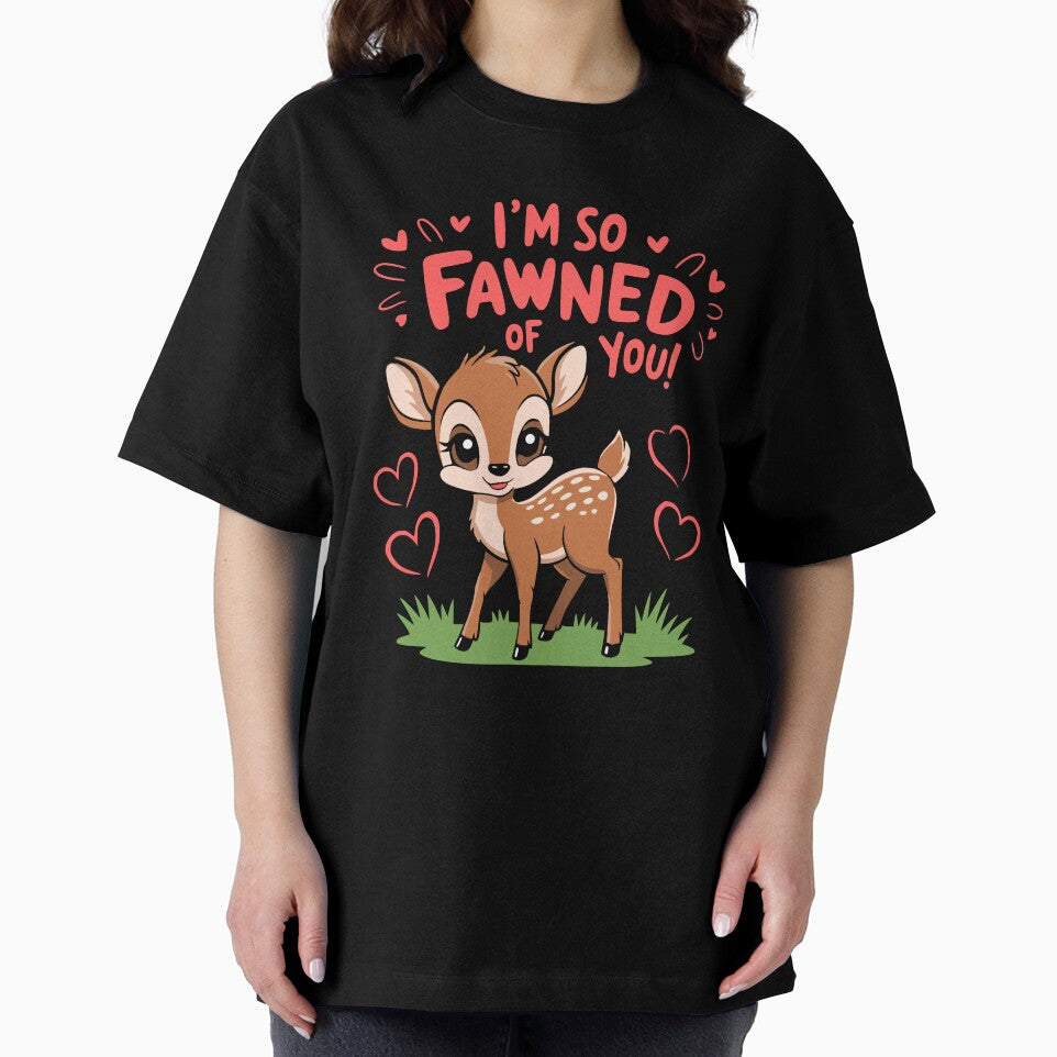 I'm So Fawned Of You! Kawaii Baby Deer Pun by PMCreative