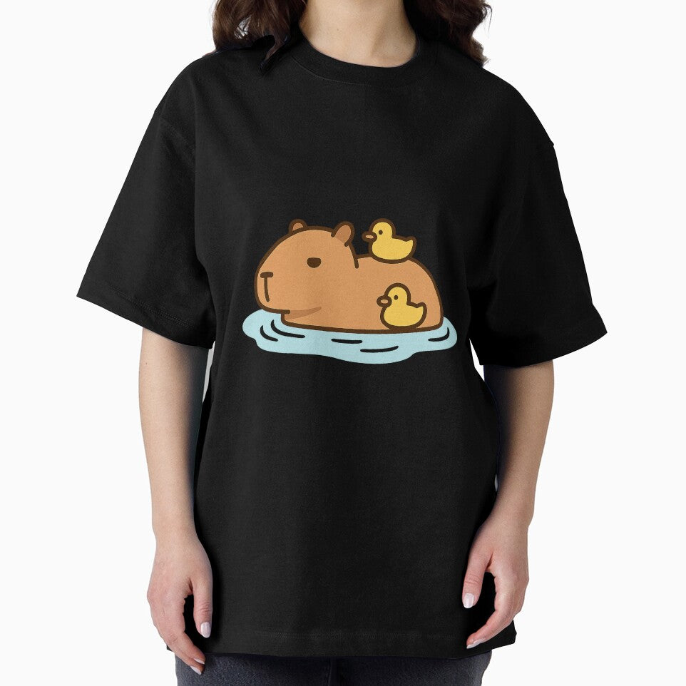 Chill Capybara & Ducks – Viral Animal Meme Sticker by Tripconic T-Shirts, Hoodie, Sweatshirt | BlankRebels.com (Image 2)