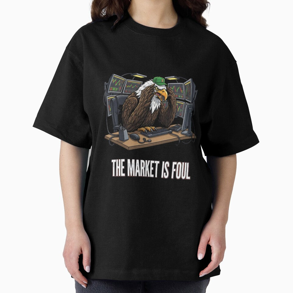 “The Market Is Fowl” Eagle Trader Illustration – Gift for Finance Fans by Luminari Creations T-Shirts, Hoodie,... (Image 2)