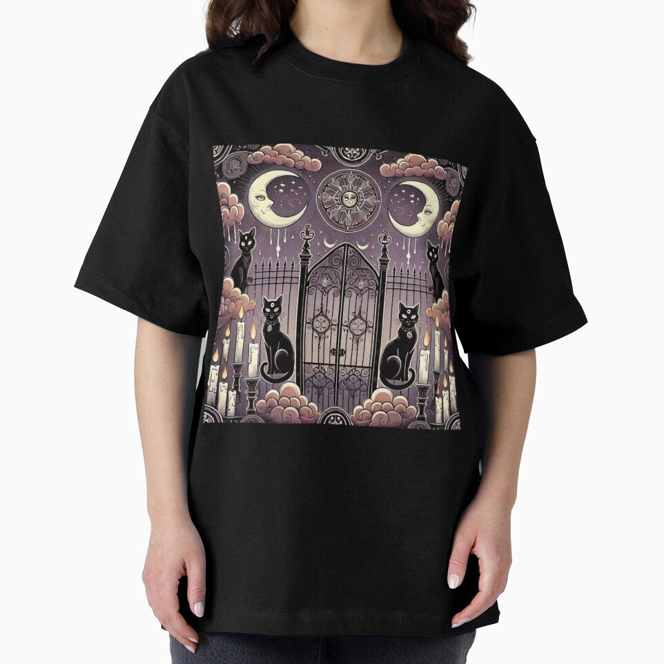 Gothic Black Cat by Planetporridge T-Shirts, Hoodie, Sweatshirt | BlankRebels.com (Image 2)