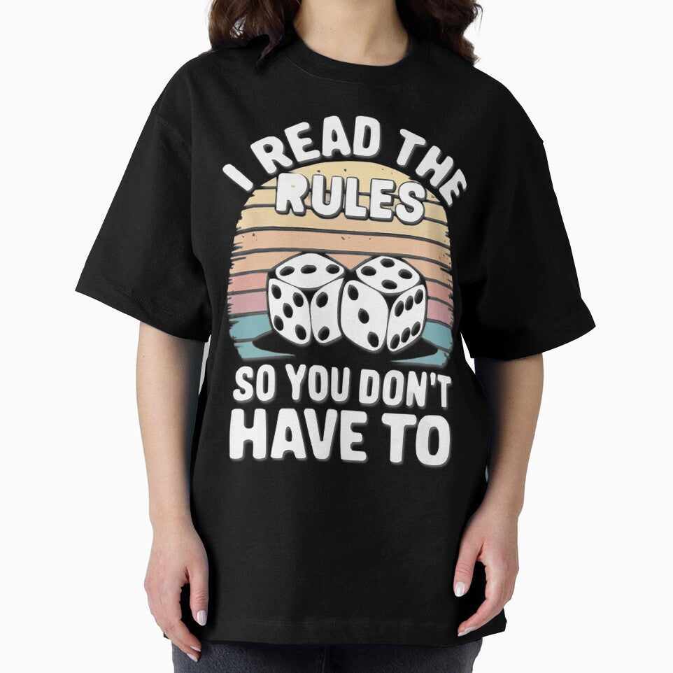 I Read The Rules So You Don'T Have To Dice Retro | Limited Edition by TerynChrzanowsk T-Shirts, Hoodie, Sweatshirt (Image 2)