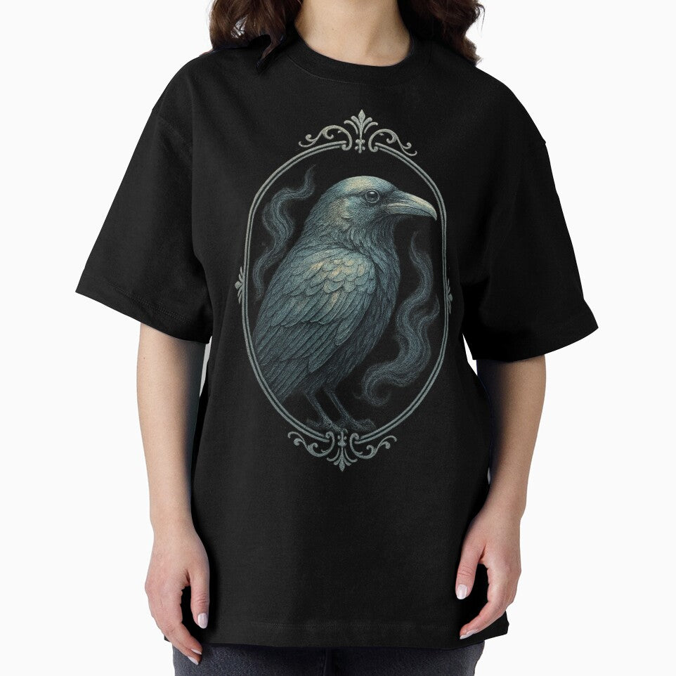 Ornate Gothic Raven Portrait with Antique Frame by Mouraludia T-Shirts, Hoodie, Sweatshirt | BlankRebels.com (Image 2)