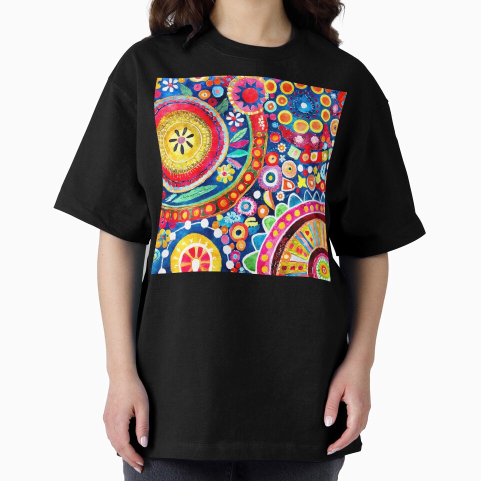 Funky Retro 1960's Hippie Colorful Abstract Design Pattern by DEC02 T-Shirts, Hoodie, Sweatshirt | BlankRebels.com (Image 2)