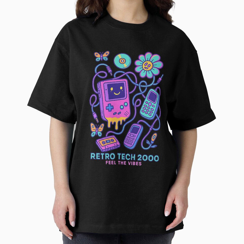 Melting Retro Tech 2000 — Psychedelic Nostalgia by DeluluDealer T-Shirts, Hoodie, Sweatshirt | BlankRebels.com (Image 2)