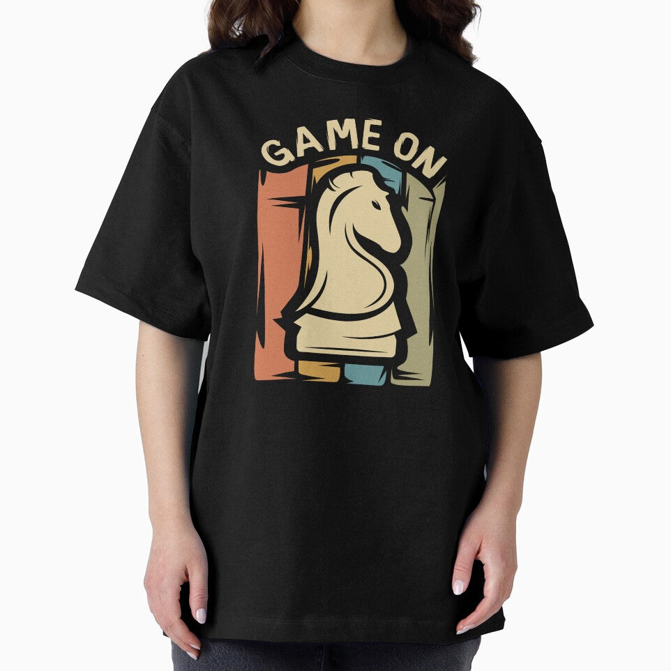 Game on chess illustration - vintage knight logo by AndreMi T-Shirts, Hoodie, Sweatshirt | BlankRebels.com (Image 2)