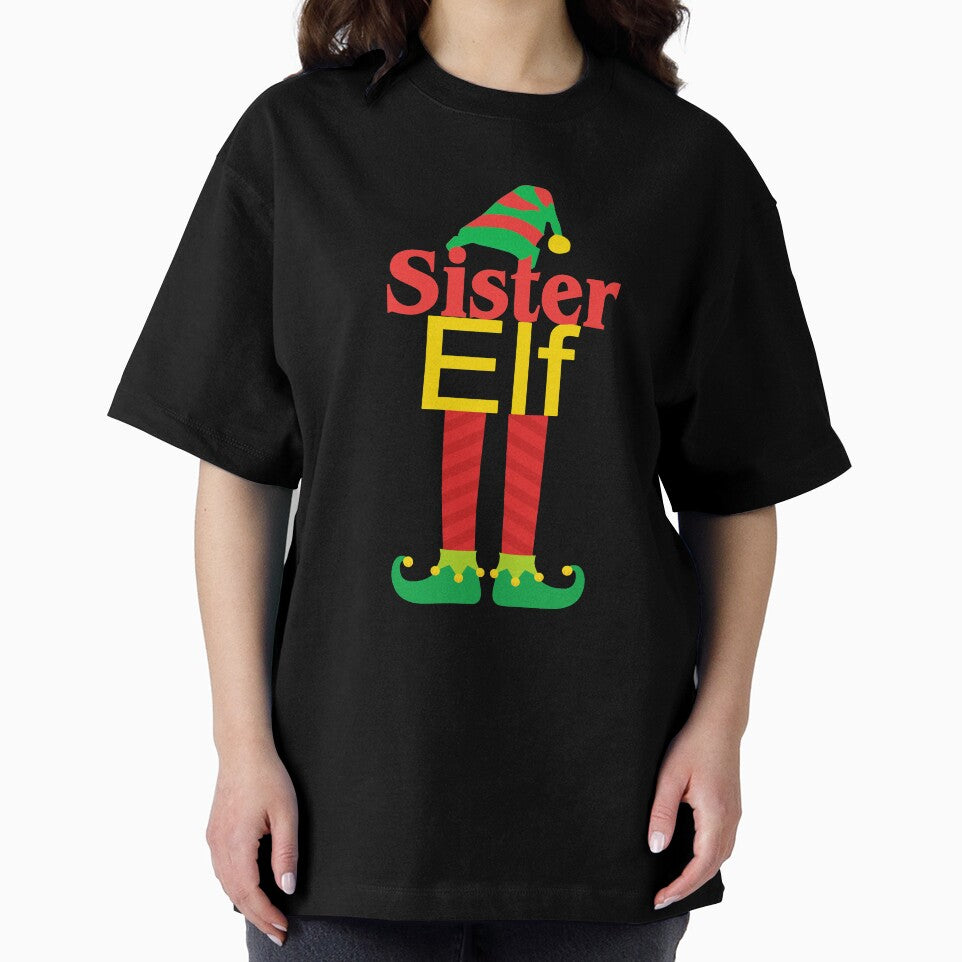 Sister Elf Matching Christmas Family With Hat & Feet Holiday Gift by Sapphire Star T-Shirts, Hoodie, Sweatshirt (Image 2)
