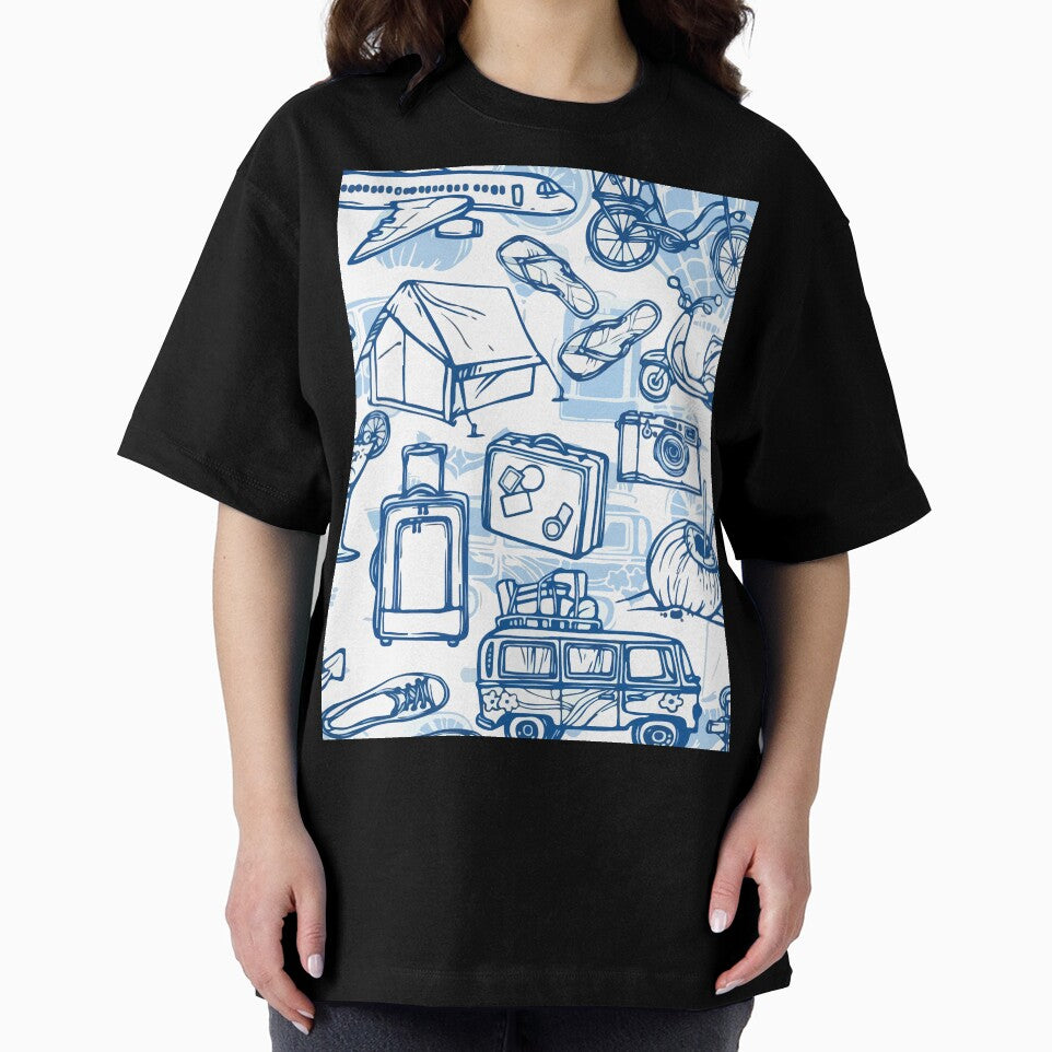 travel pattern by zaher97 T-Shirts, Hoodie, Sweatshirt | BlankRebels.com (Image 2)