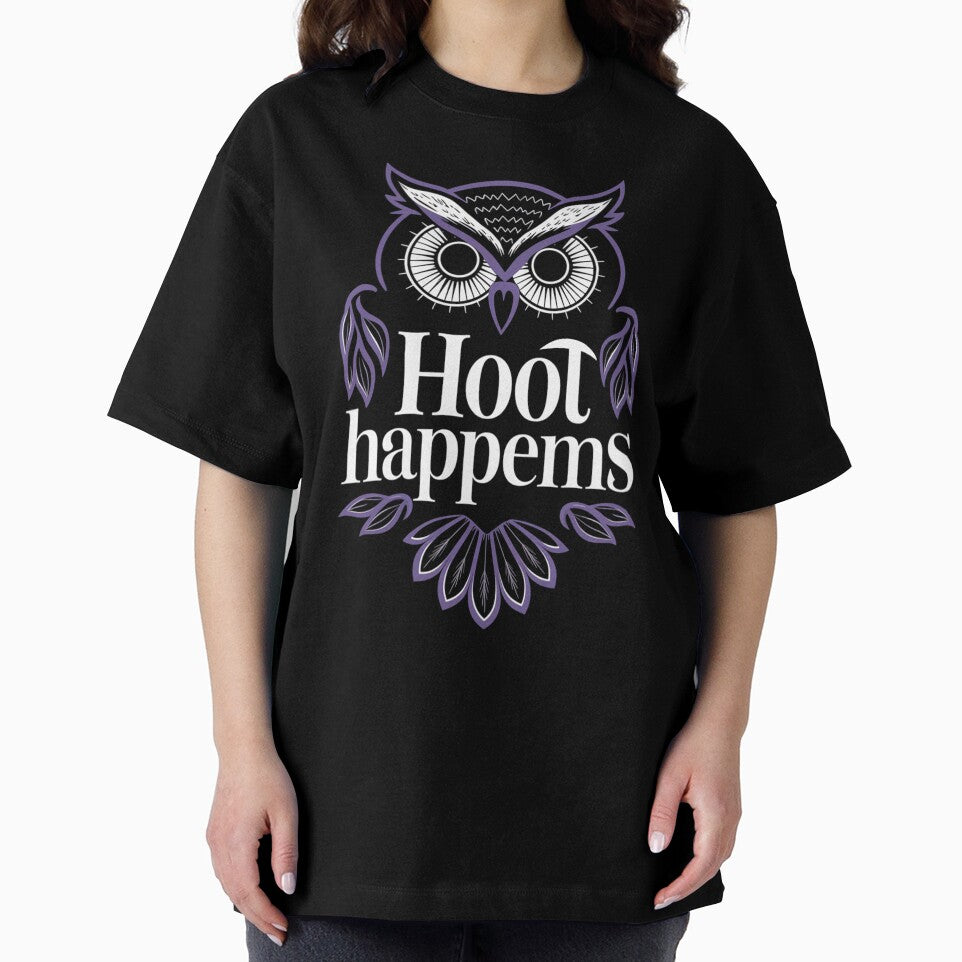 Owl Sarcastic Animal hoot happens by MaggiLars T-Shirts, Hoodie, Sweatshirt | BlankRebels.com (Image 2)