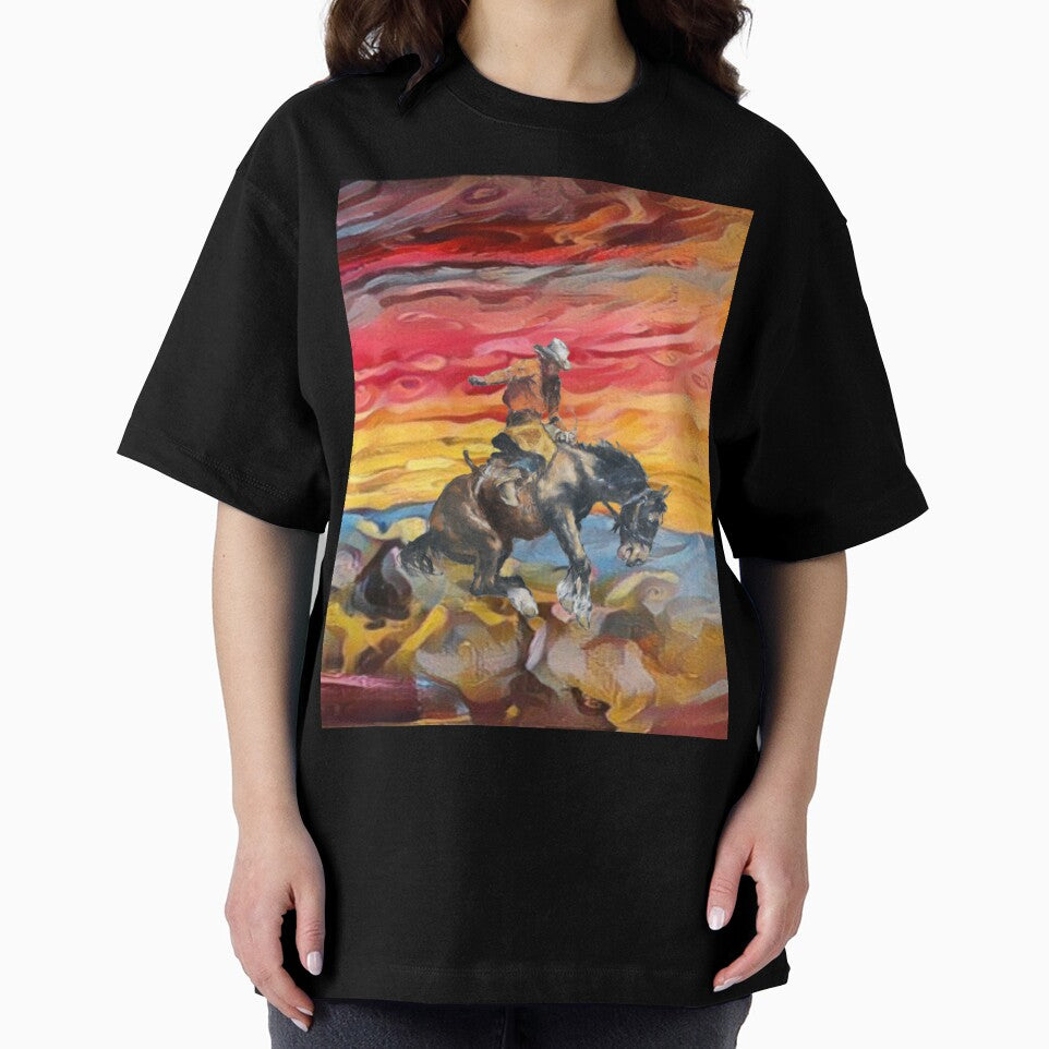 Cowboy Bronco Horse Colorful by Profitrip