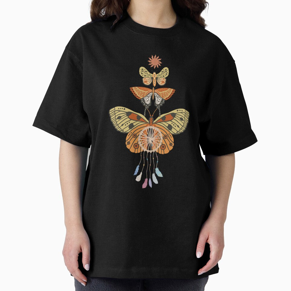 Pastel Butterfly Boho Ornament T-Shirt by GorinART