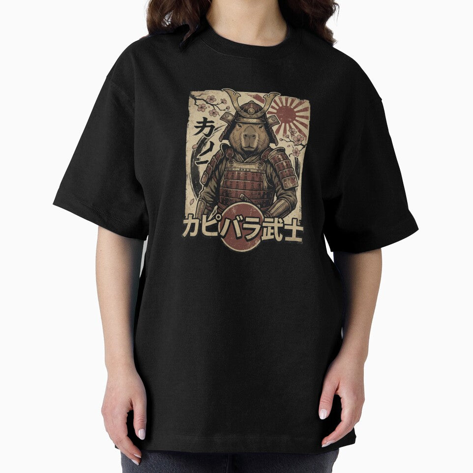 Capybara Samurai Vintage Japanese Art – Retro Bushido Warrior Animal Design by thernaX T-Shirts, Hoodie, Sweatshirt (Image 2)