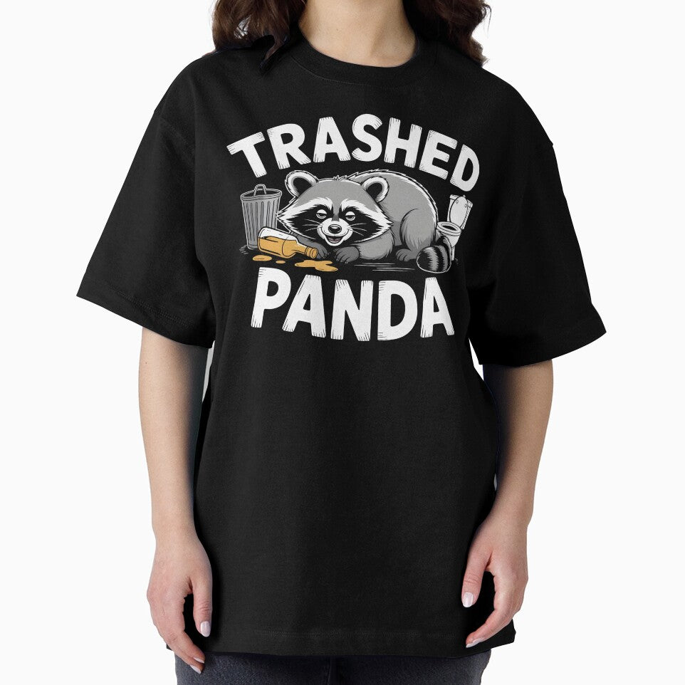 Trashed Panda Drunk Raccoon – Cute Yet Chaotic Trash Panda Shirt by Redgiant87x Hoodie, Sweatshirt (Image 2)