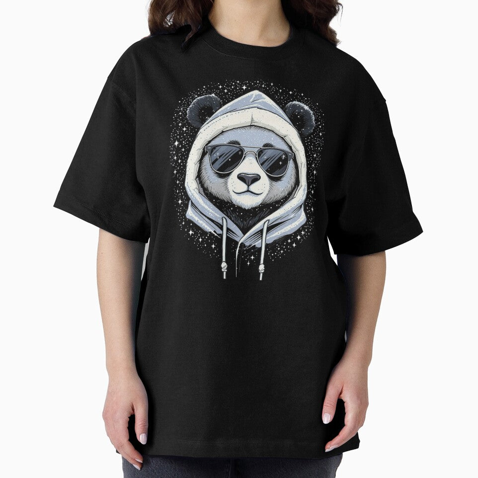 Chill Panda Winter Hoodie | Minimal Cool Christmas Panda Design by ColorSplash123 T-Shirts, Sweatshirt (Image 2)