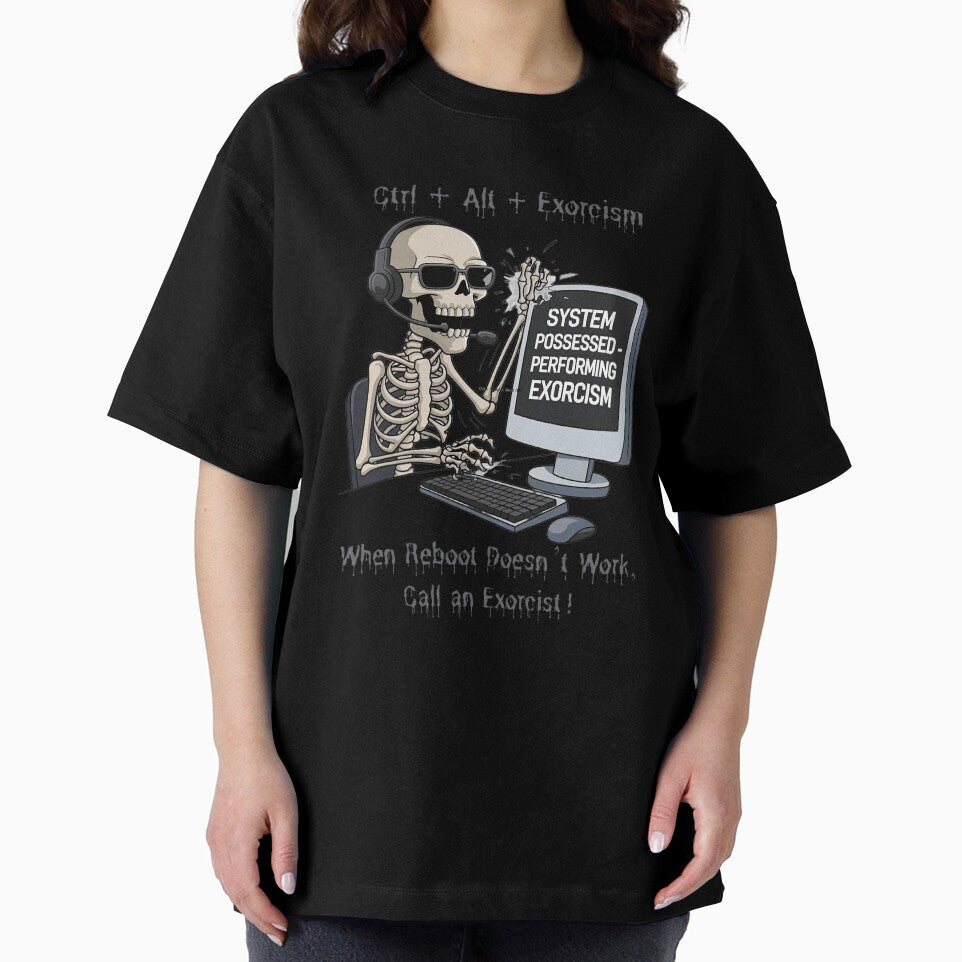 Ctrl + Alt + Exorcism Funny Halloween Programmer Software Developer Gift by WolframerDesign T-Shirts, Hoodie,... (Image 2)