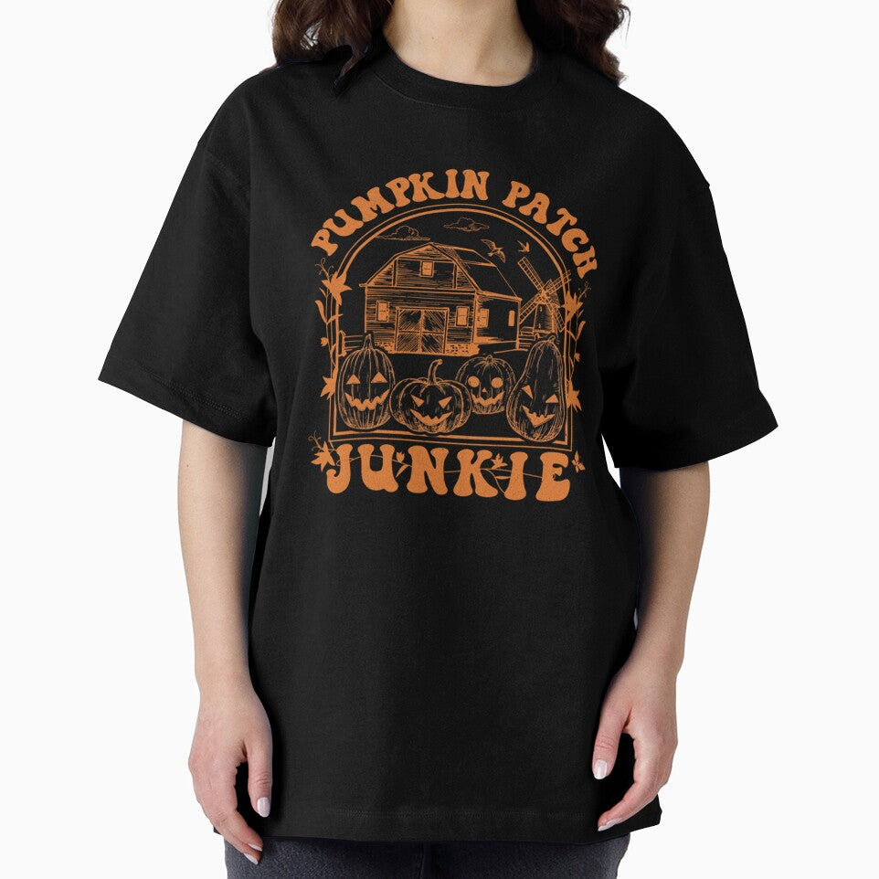 Halloween Pumpkin Patch Junkie Jack O lantern graphic Sweat by Spencerhowar T-Shirts, Hoodie, Sweatshirt (Image 2)