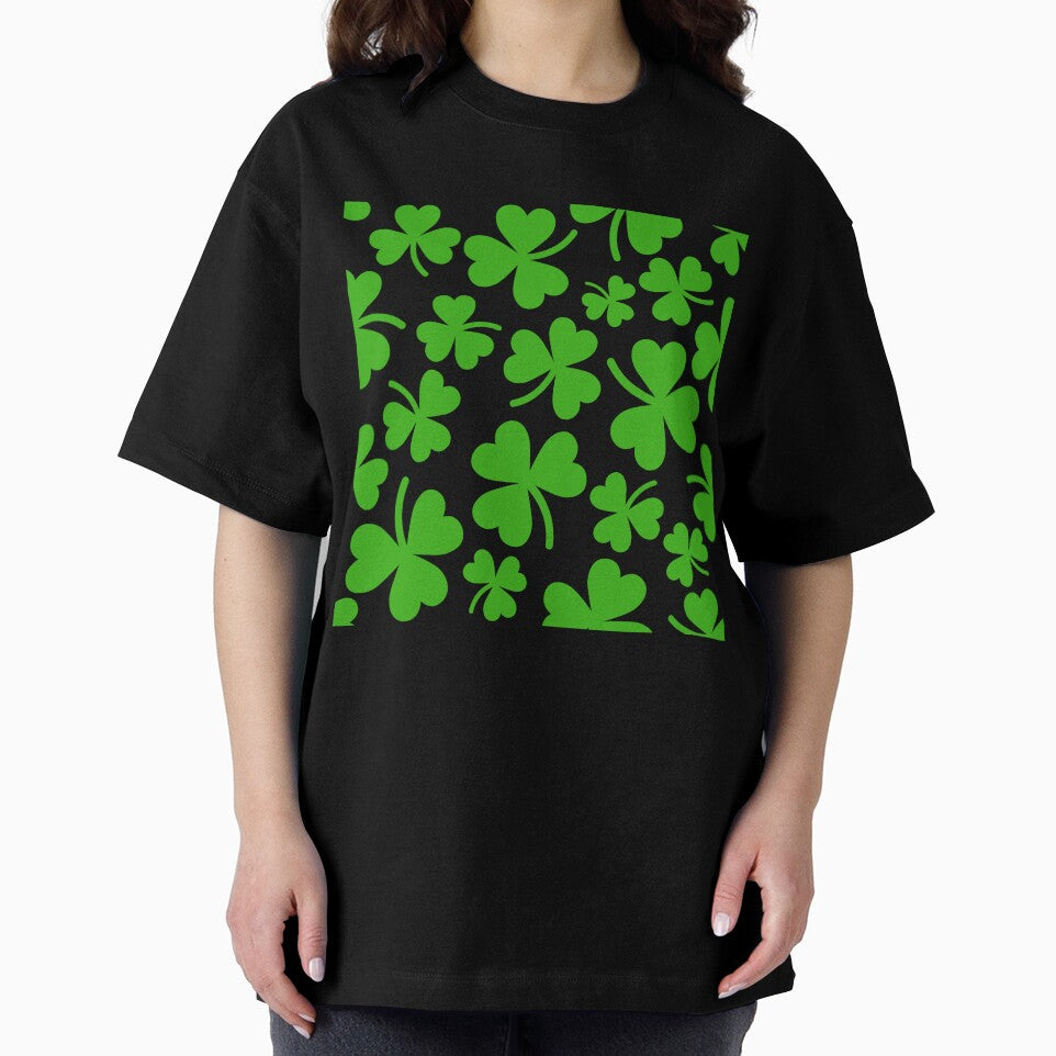 Clover Pattern by virilamissa T-Shirts, Hoodie, Sweatshirt | BlankRebels.com (Image 2)