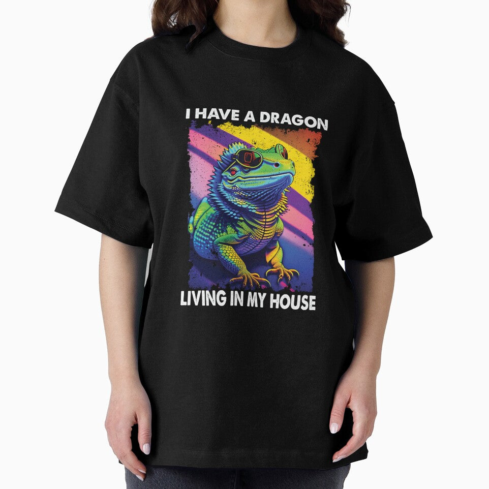 I Have A Dragon Living In My House Bearded Dragon Lover Funny by Trendy Valley T-Shirts, Hoodie, Sweatshirt (Image 2)