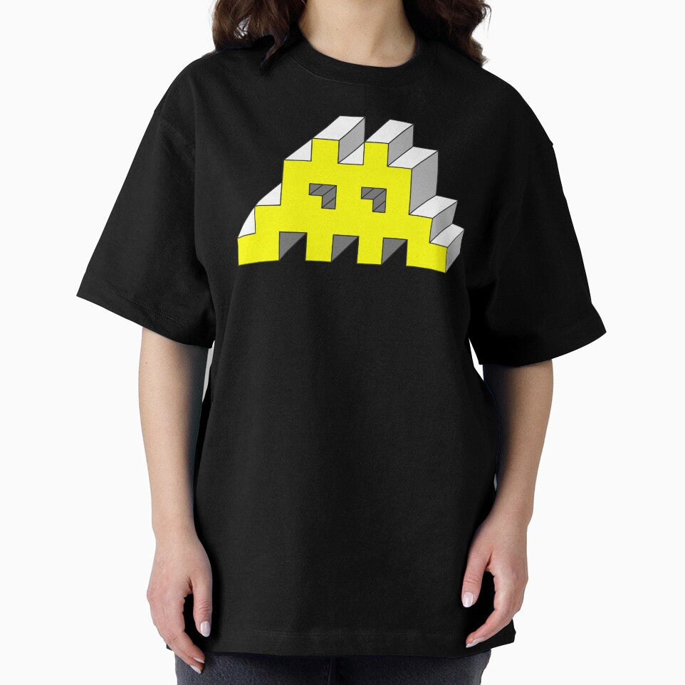 Space invaders yellow / retro gaming by Ben-Cha T-Shirts, Hoodie, Sweatshirt | BlankRebels.com (Image 2)