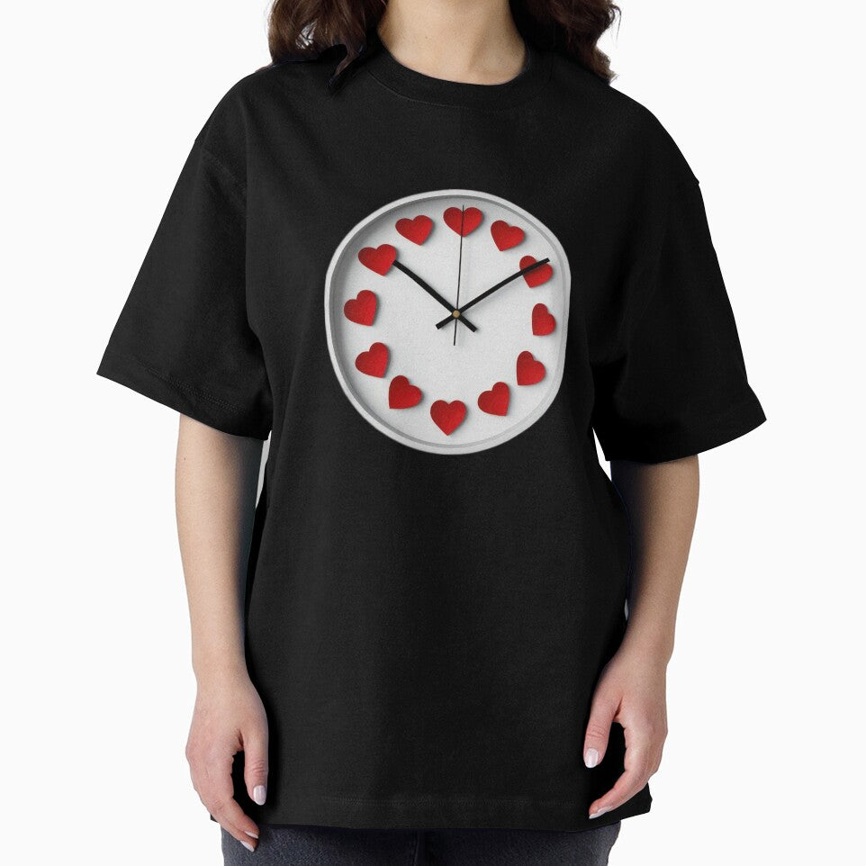 Valentines Day clock with hearts,Valentine heart,valentine art,valentine design by Expressions-Sel T-Shirts,... (Image 2)