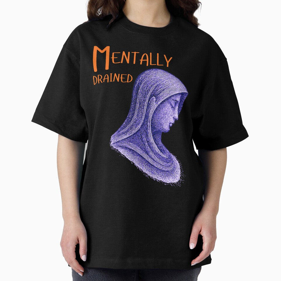 Mentally Drained – Abstract Human Mental Exhaustion Design by AdicretorDesign T-Shirts, Hoodie, Sweatshirt (Image 2)