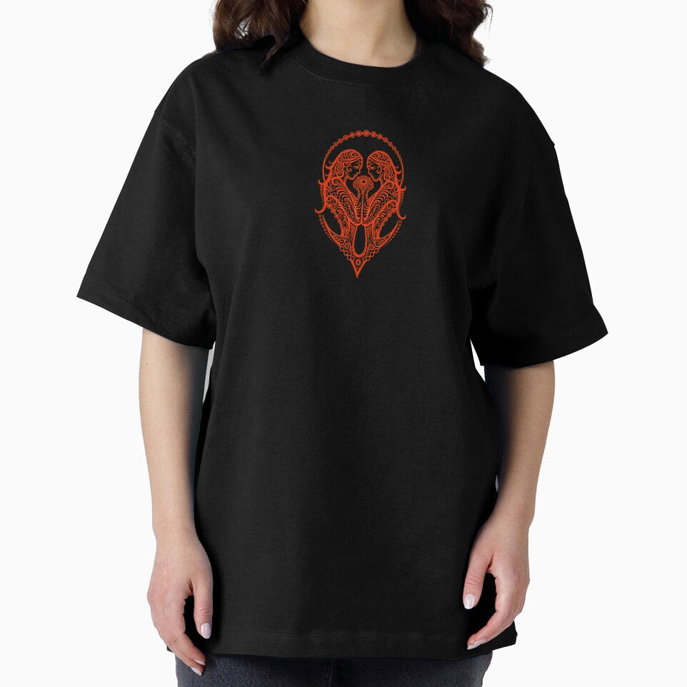 Red Gemini Zodiac Sign in the Stars by JeffBartels T-Shirts, Hoodie, Sweatshirt | BlankRebels.com (Image 2)