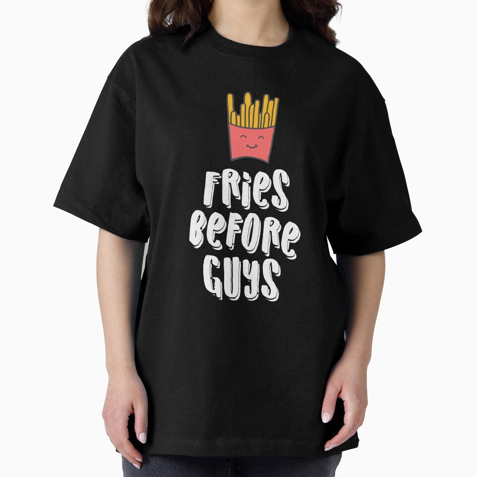 Girls First Funny Fries Lover Quote Meme Novelty Gift by ripsydesigns T-Shirts, Hoodie, Sweatshirt (Image 2)