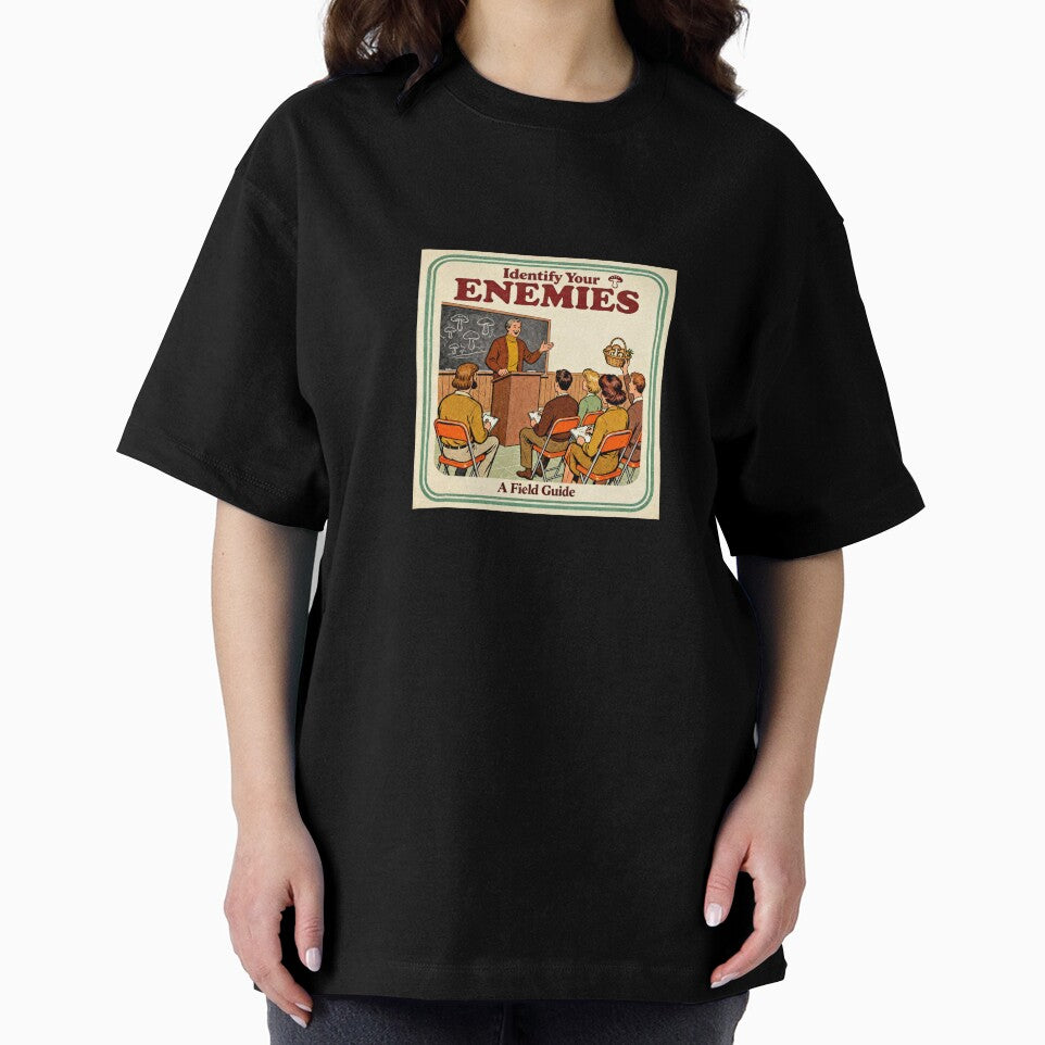 Identify Your Enemies - Retro Dark Humor Art by PictorialWhimsy