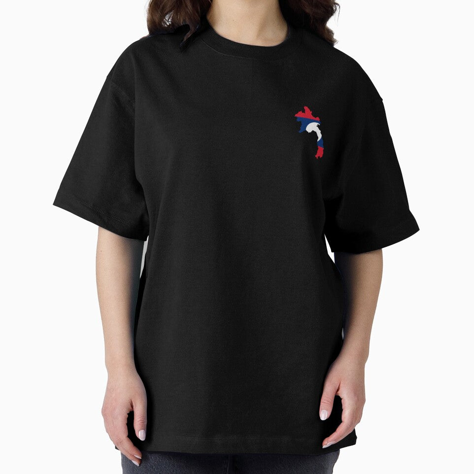 Flag Map of Laos by feether-store