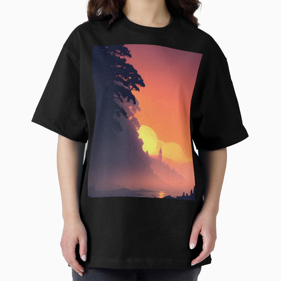 Enhance Your Home with Our Beautiful Collection of Minimalist Landscape River View Prints by supeart T-Shirts,... (Image 2)