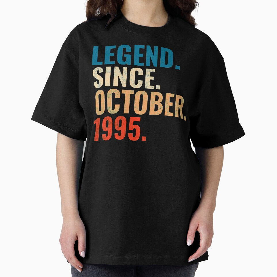 Legend Since October 1995 Retro Vintage by Teelogic T-Shirts, Hoodie, Sweatshirt | BlankRebels.com (Image 2)