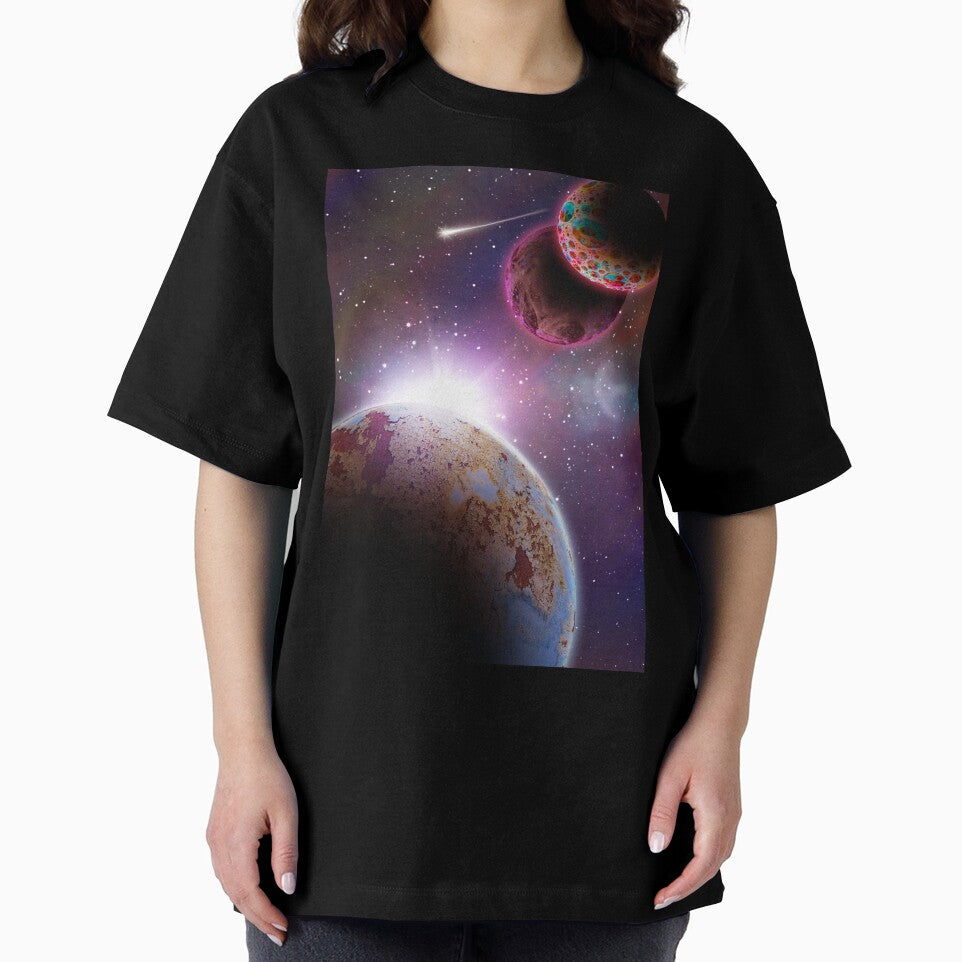 Space Landscape Poster by Artistic-Bison T-Shirts, Hoodie, Sweatshirt | BlankRebels.com (Image 2)