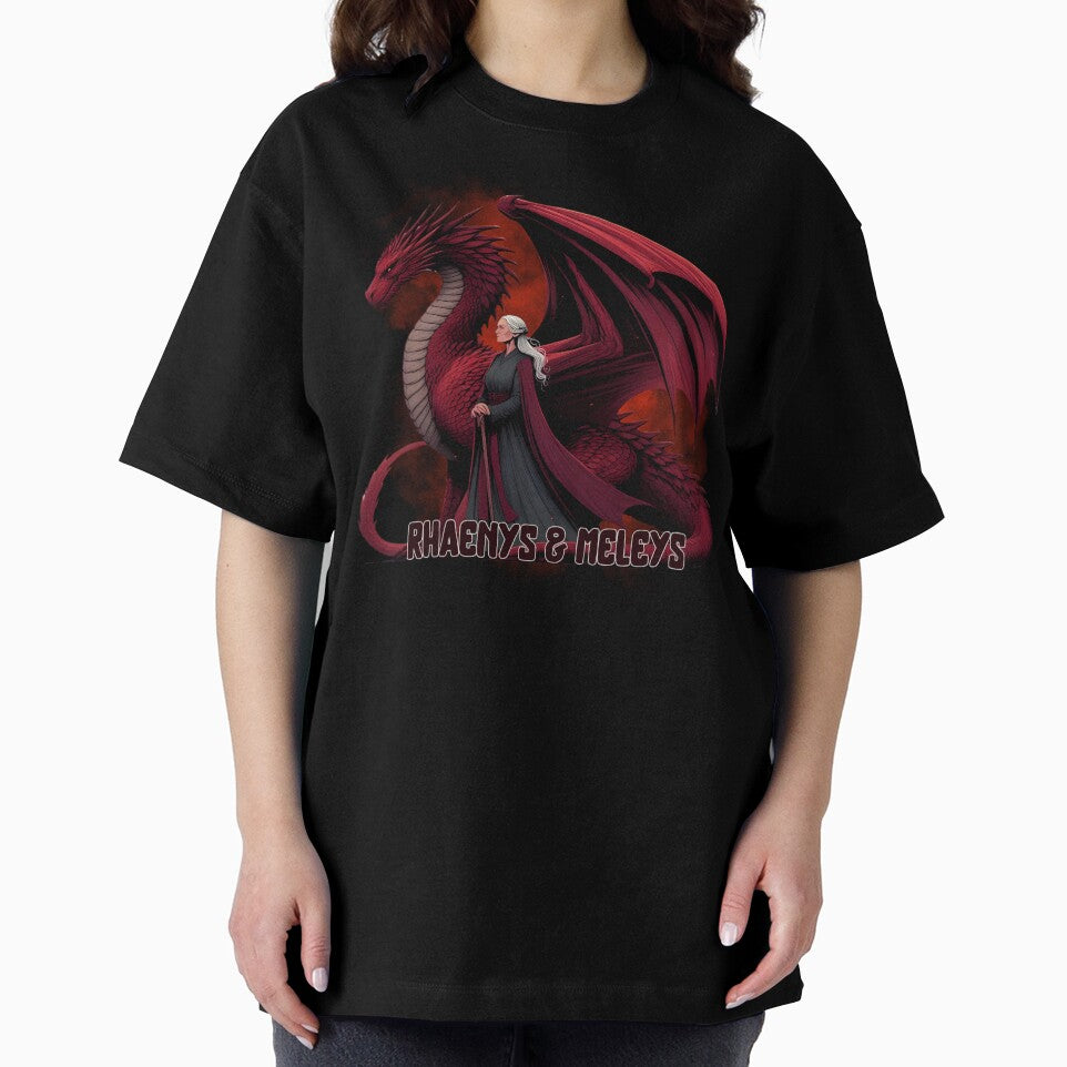 Rhaenys Targaryen & Meleys Dragon by Kormix T-Shirts, Hoodie, Sweatshirt | BlankRebels.com (Image 2)